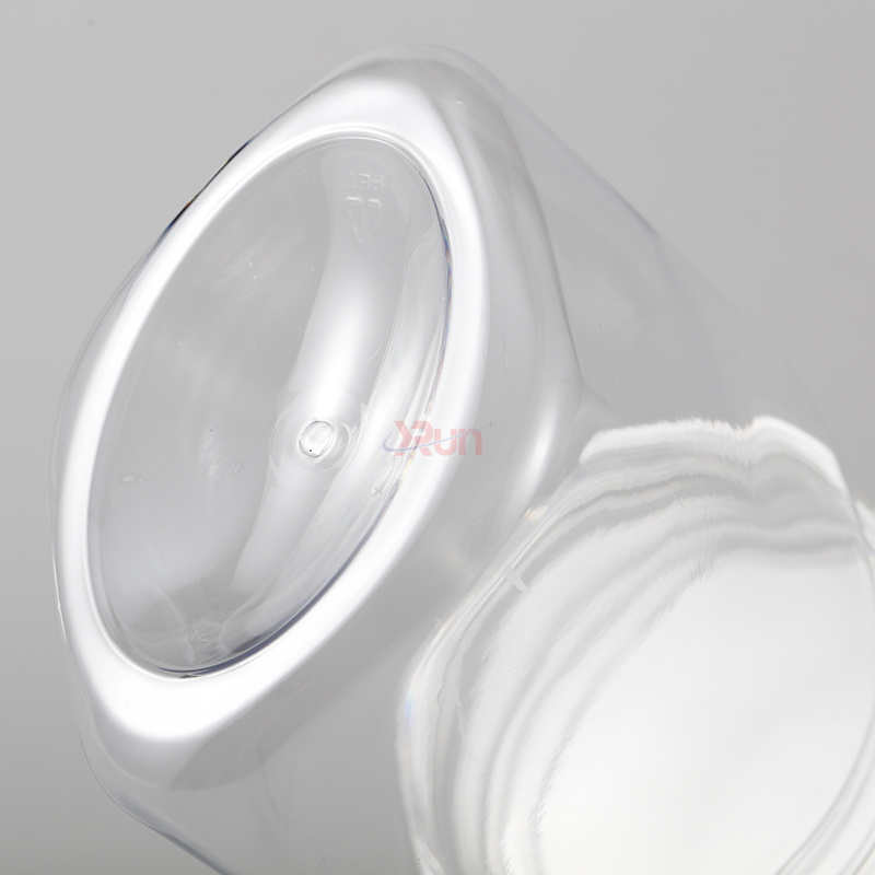 We offer airtight PET jars as a top-tier oval plastic bottles option, also ideal for Food container for honey and snack packing.
